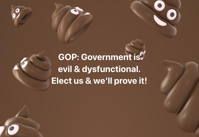 Dysfunctional government, Exibit GOP