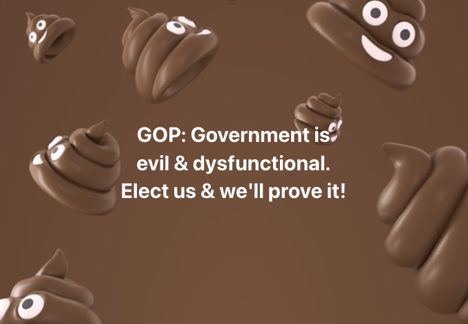 Dysfunctional government, Exibit GOP